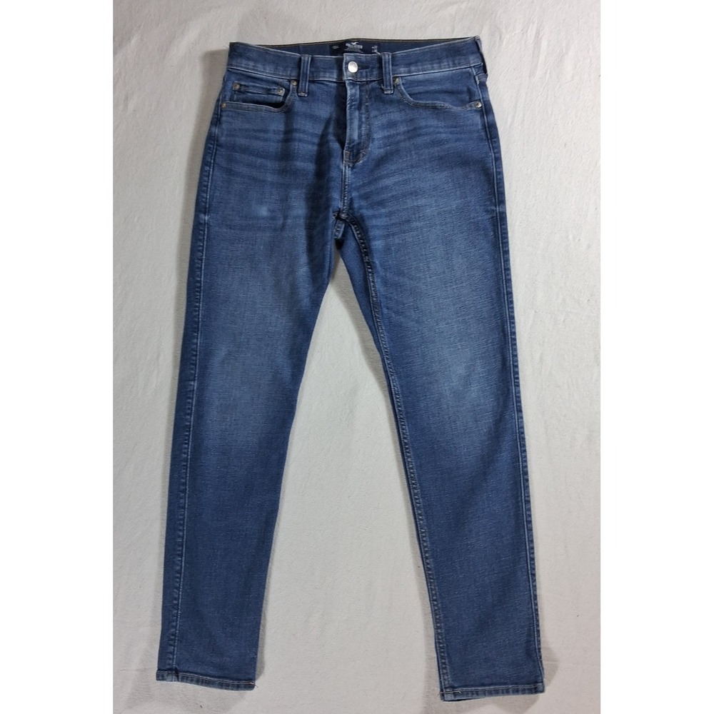 Hollister Athletic Skinny Jeans Men's 32x30 Blue Advanced Stretch Denim